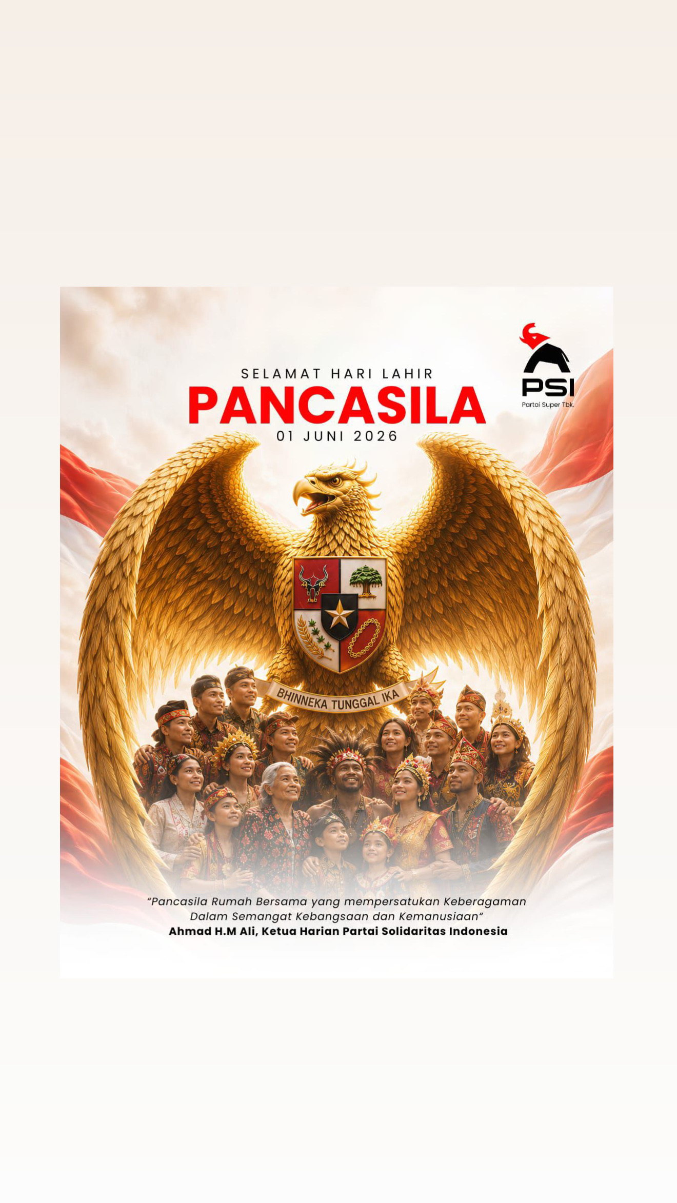 Hari Lahir Pancasila; Momentum Merawat Rumah Bersama dan Menguatkan Indonesia Maju